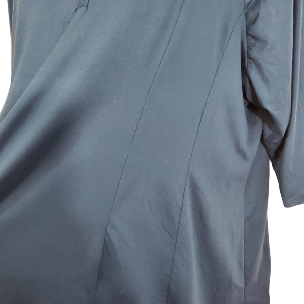 LANE BRYANT Women's Teal Button V-Neck 3/4 Sleeves Top Size 26/28 Casual - Picture 5 of 11